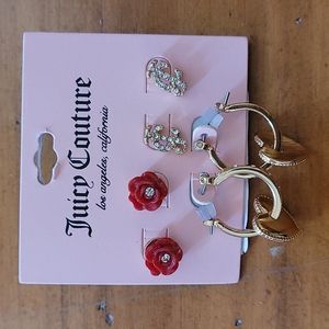 3 pack juicy earrings